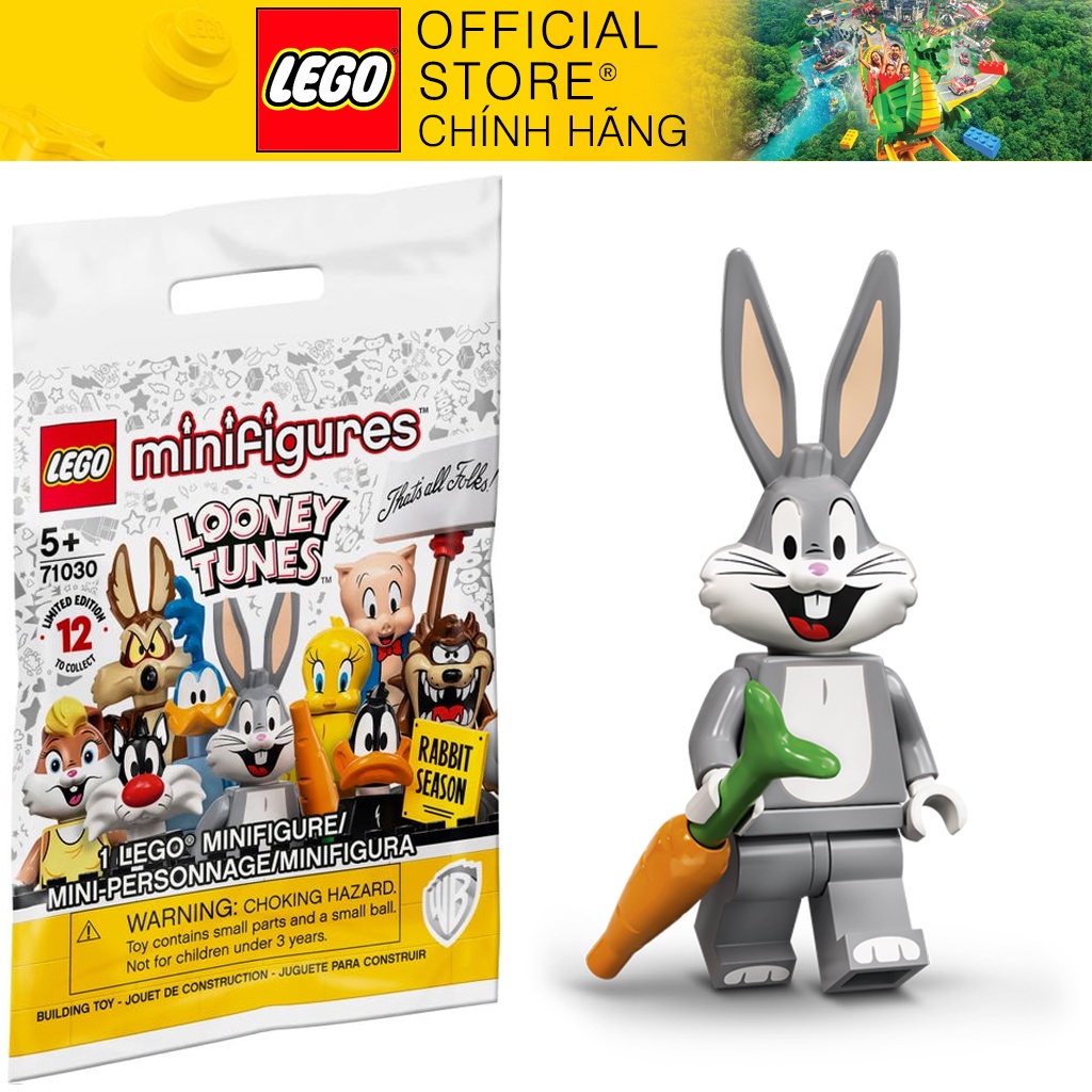 Nhân vật LEGO Minifigures Looney Tunes 71030 Bugs Bunny - Thỏ Bugs