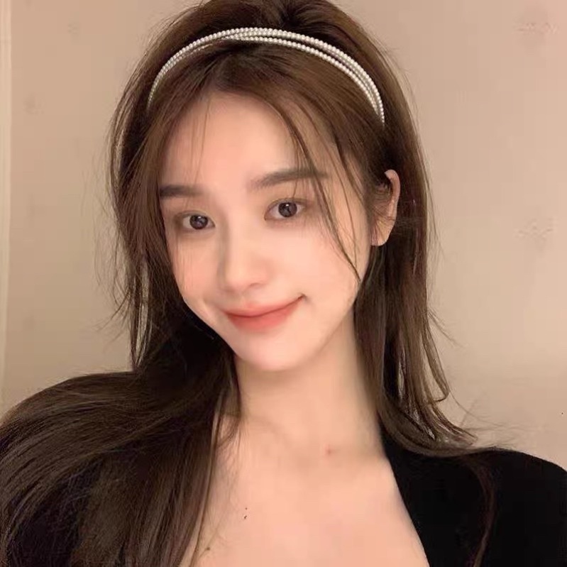 Cài tóc đính hạt nữ tính - Băng đô tóc đính hạt nữ tính