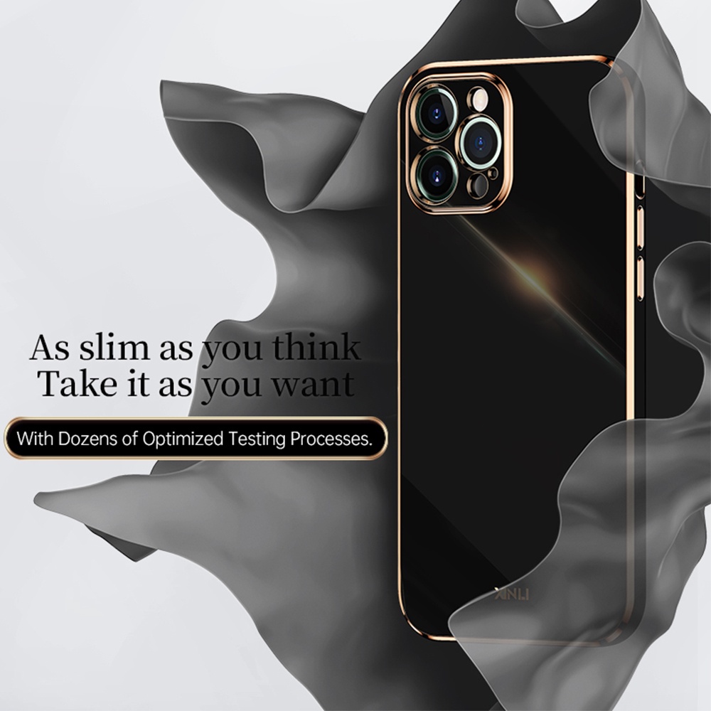 Ốp điện thoại Lenuo cho iPhone 13 Pro 13 Pro Max 12 Pro Max 13 Mini TPU dẻo mềm mạ sang trọng chống sốc