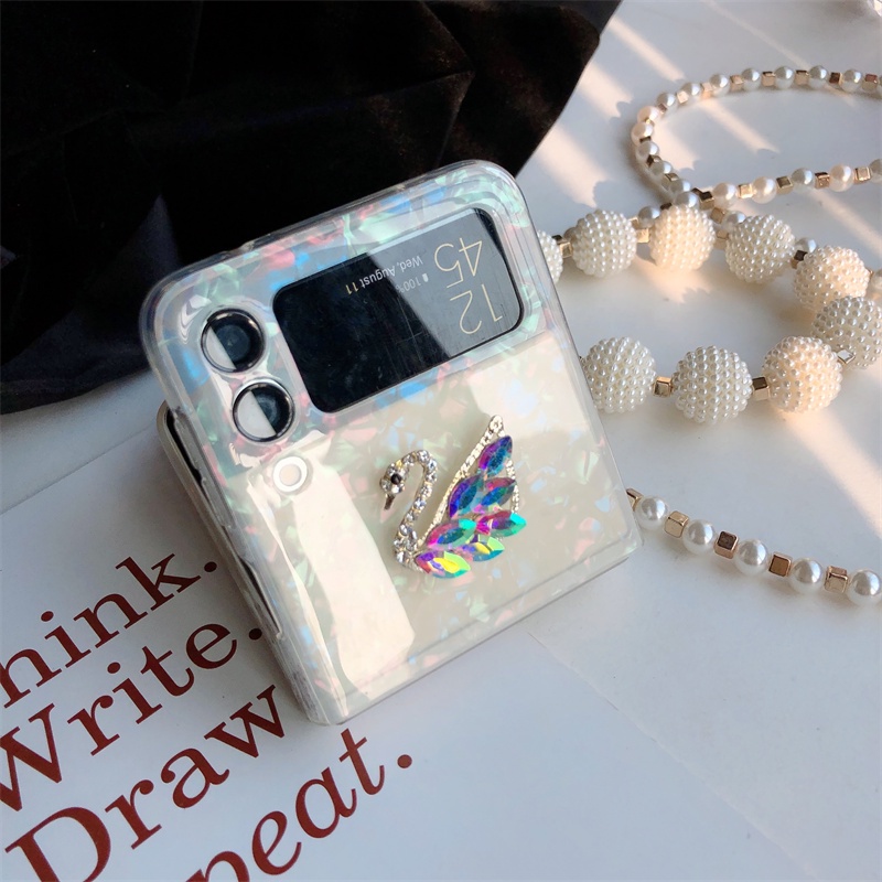 Ốp Điện Thoại Họa Tiết Thiên Nga Cho Samsung Galaxy Z Flip 3 5G Z Flip 4 1 / 2 Z Flip3 ZFlip3 ZFlip 3 Z Flip4 ZFlip 4