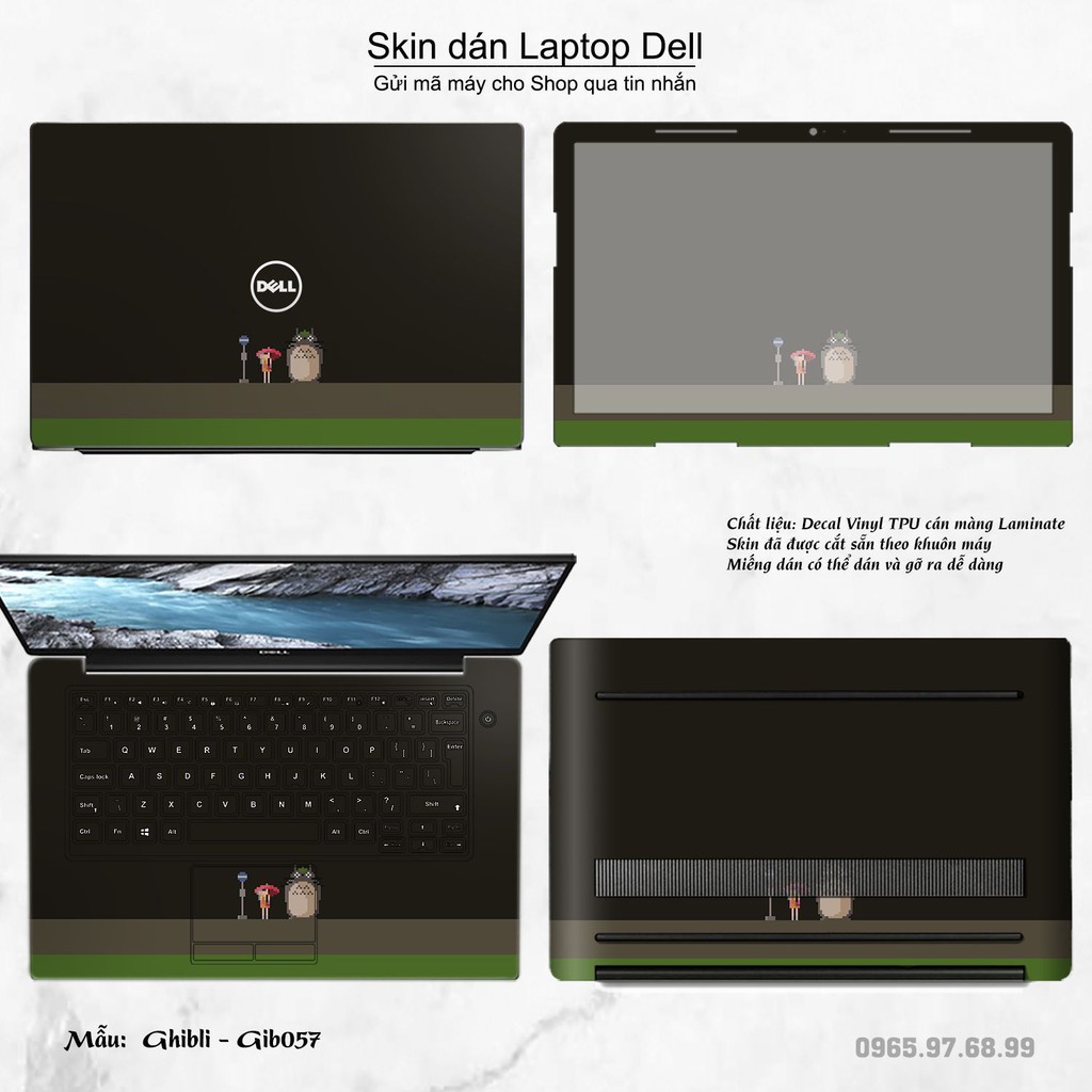 Skin dán Laptop Dell in hình Ghibli _nhiều mẫu 9 (inbox mã máy cho Shop)