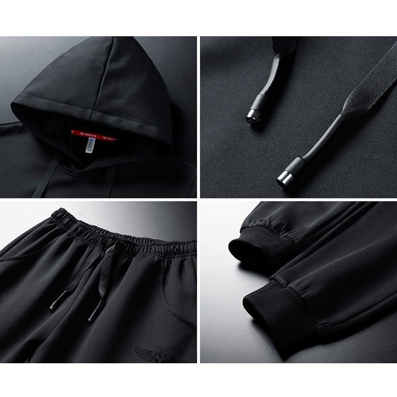 Bộ quần áo thể thao nam ZENBIG dành cho người mập, người béo, chất liệu nỉ trơn