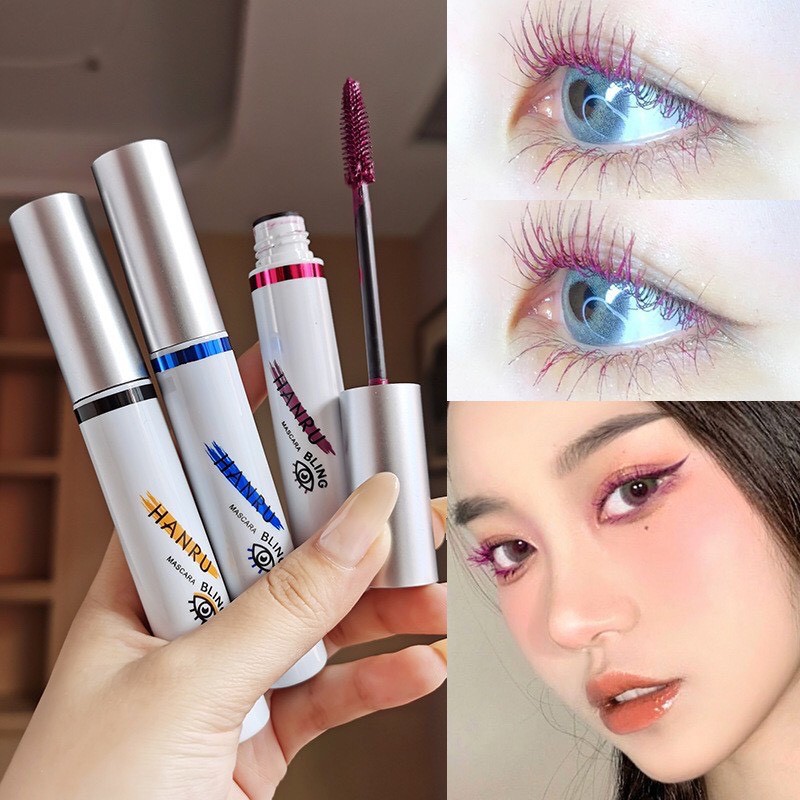 Mascara nhiều mầu  HANRU Bling Nâu , xanh, tím , đen