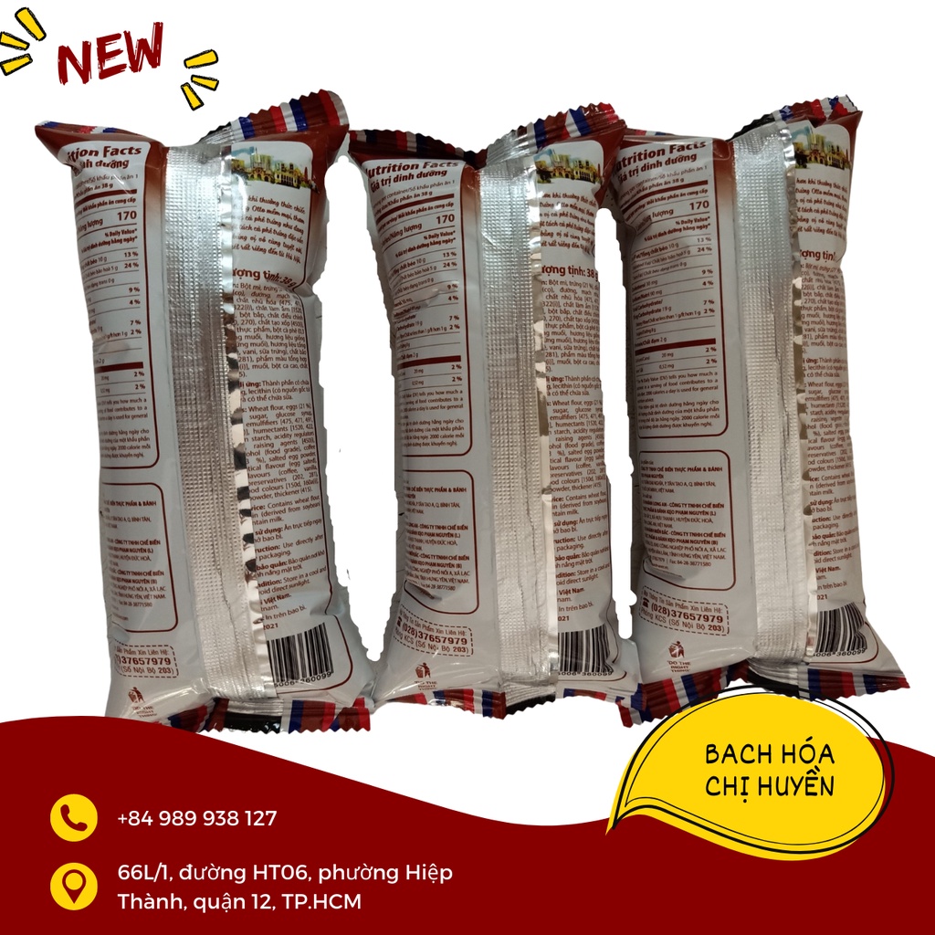 Bánh mì tươi Cà phê trứng Otto 40g