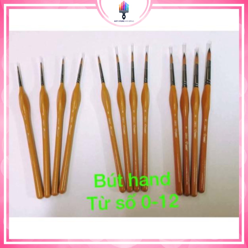 Bút tỉa béo - chuyên dùng để ke nét - lông chắc chắn không bị rụng, mềm và dễ dùng