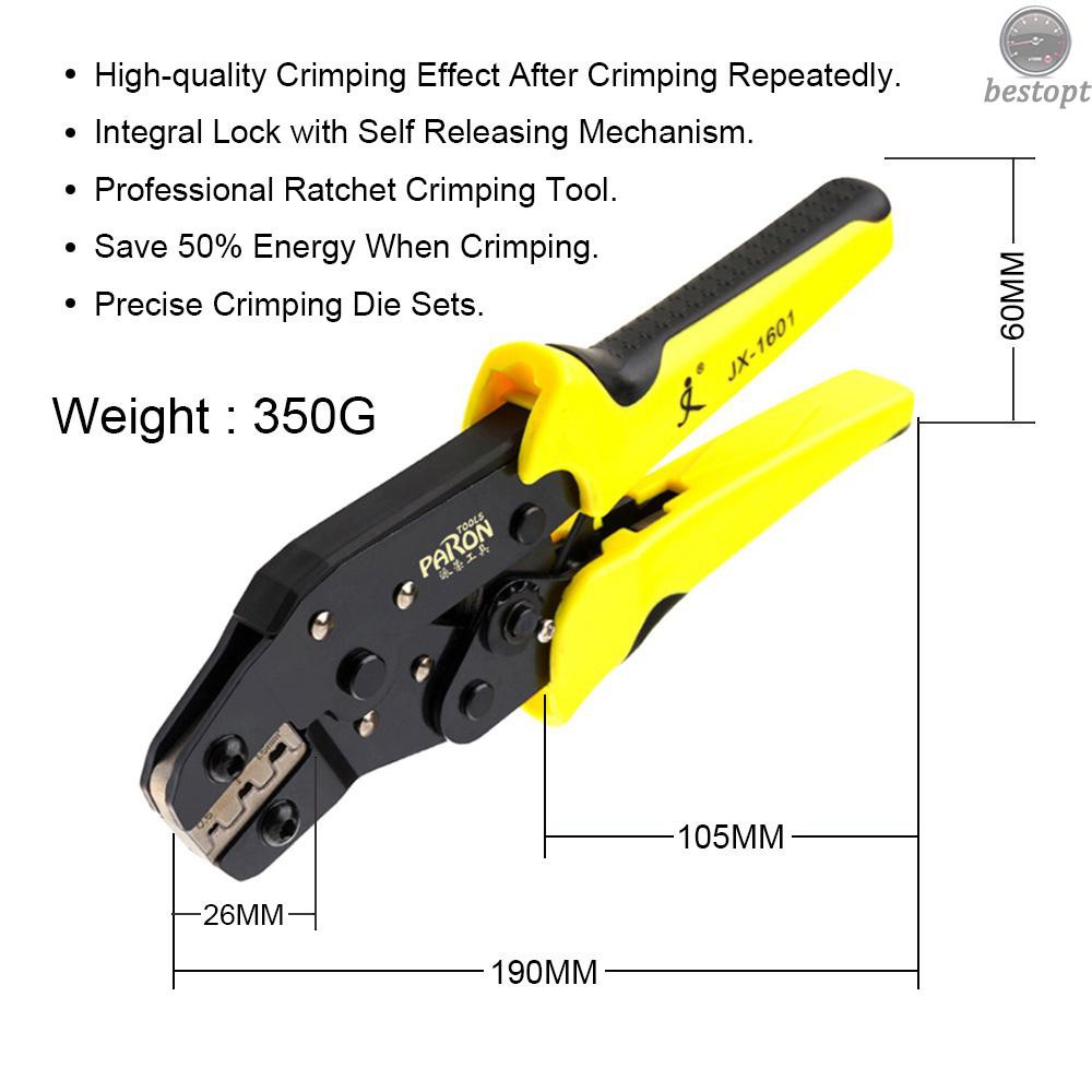 Kìm bấm cos chuyên nghiệp Jx-48b 3.96 to 6.3mm 26-16awg 0.14-1.5mm