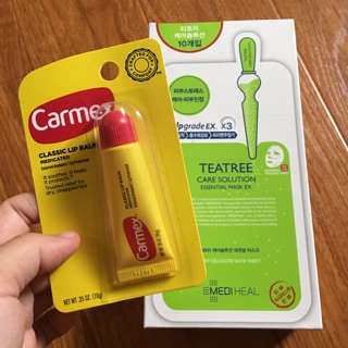 Combo mặt nạ tặng son dưỡng môi Carmex