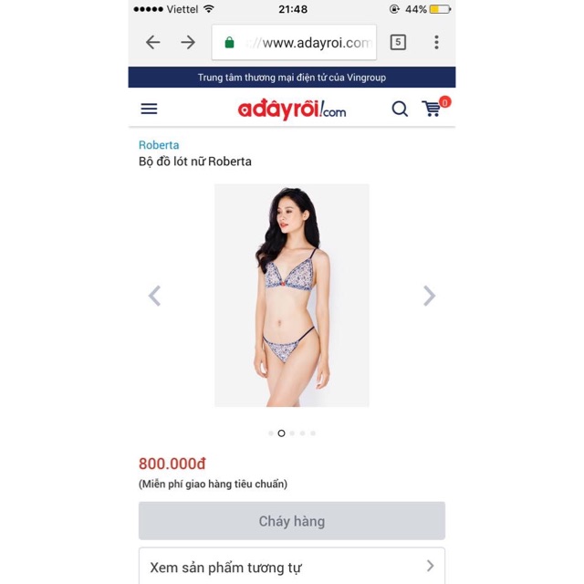 Đồ lót nhập khẩu ý roberta sexy 