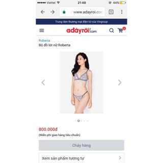 Đồ lót nhập khẩu ý roberta sexy