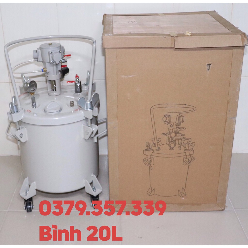 BÌNH TRỘN KHUẤY SƠN TỰ ĐỘNG BÌNH 20L DÙNG KHÍ NÉN