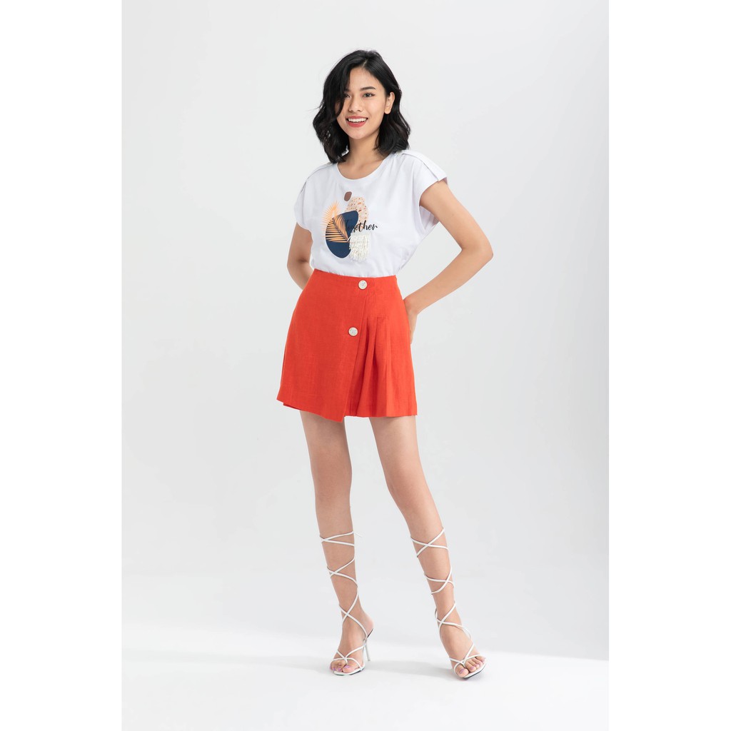 [NHẬP WABRTL5 GIẢM 10% TỐI ĐA 50K ĐH 250K ]Quần sooc giả váy nữ IVY moda MS 20M6412