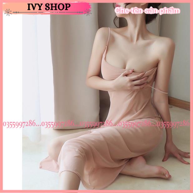 Váy ngủ sexy nữ đẹp hai dẫy dáng dài xuyên thấu gợi cảm - VND002 - IVY SHOP