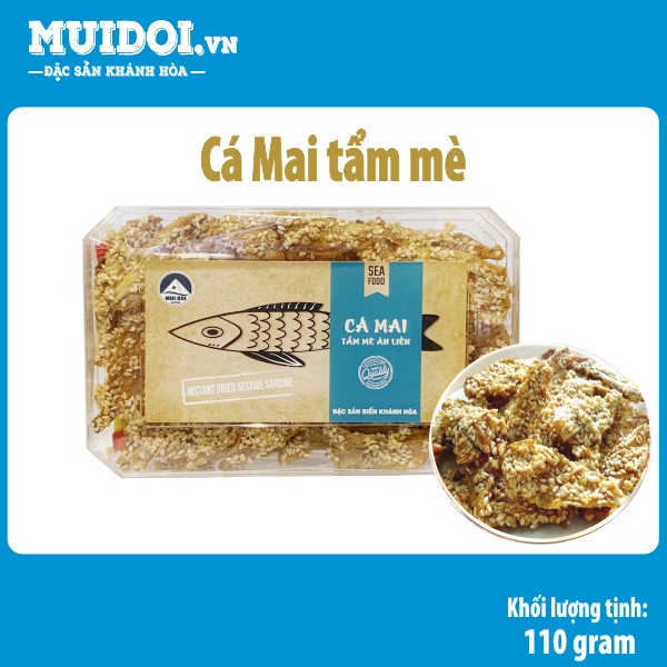 CÁ MAI TẨM MÈ - Hộp 110g - MŨI ĐÔI ĐẶC SẢN BIỂN KHÁNH HÒA