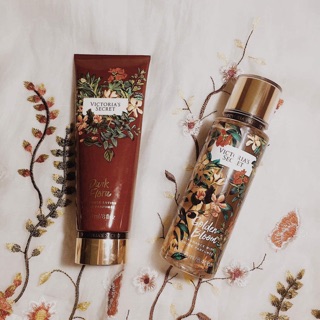 [Mỹ phẩm xách tay] Sữa Dưỡng Thể Dark Flora và Xịt Thơm Toàn Thân Golden Bloom Victoria’s Secret