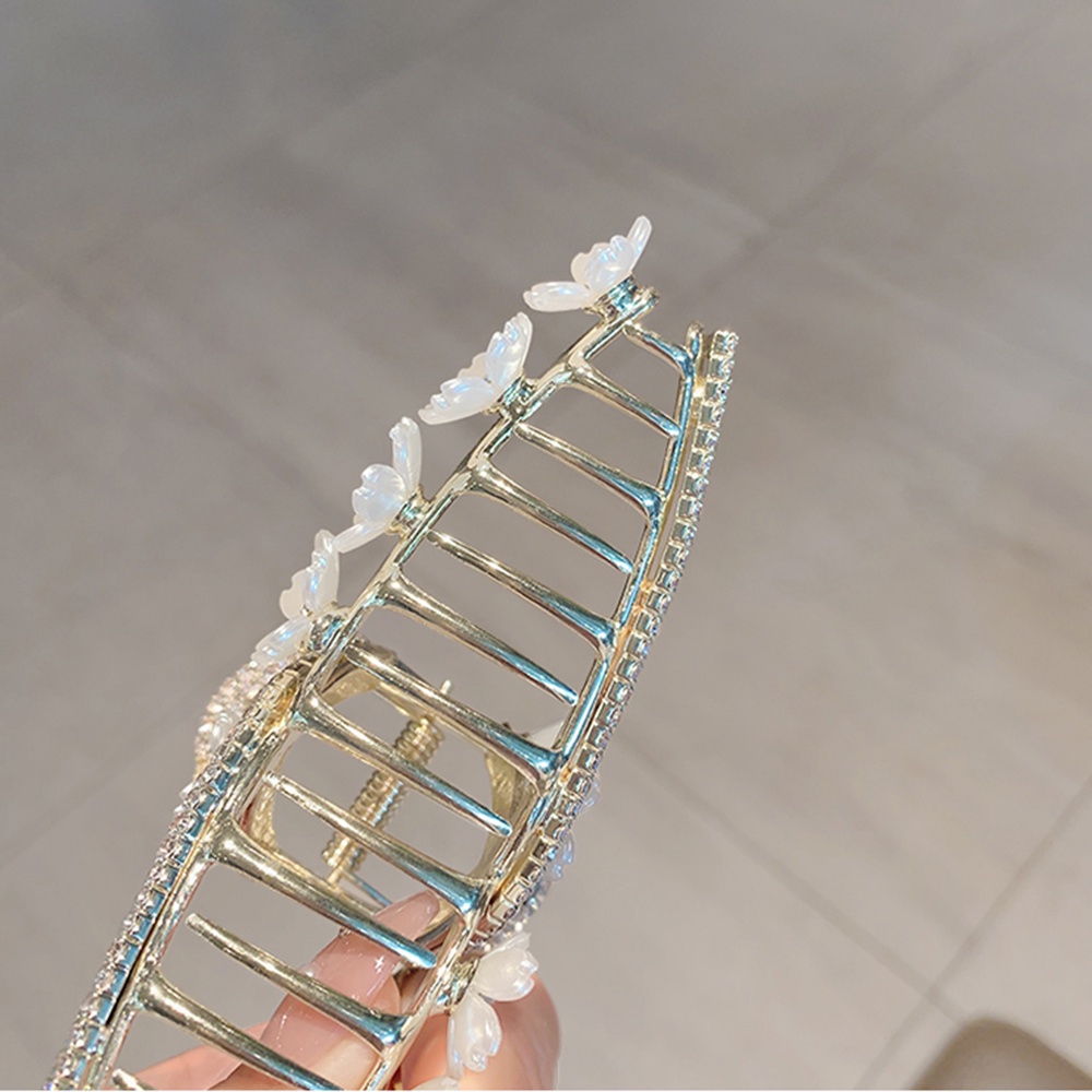 Kẹp bấu tóc Haimeikang đính đá và ngọc trai thời trang Hàn Quốc