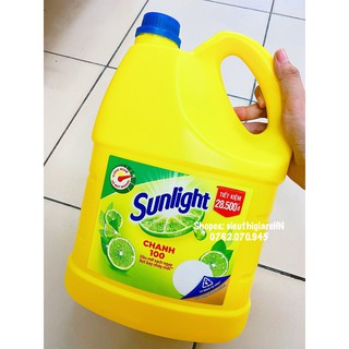 (XẢ BỌT NHANH) Nước Rửa Chén SUNLIGHT CHANH 3,6 Lít (3,8kg)