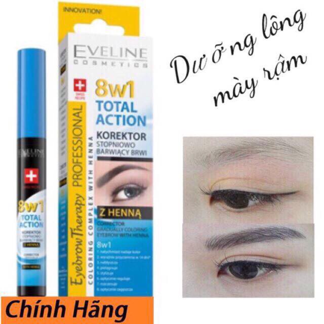 Dưỡng Mày Eveline 8 in 1 Total Action 10ml Nga | BigBuy360 - bigbuy360.vn