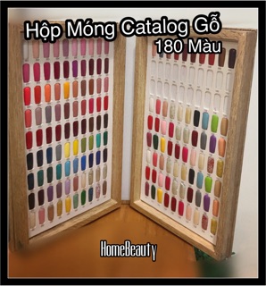 Sổ Móng Catalo Gỗ dùng làm bảng màu móng