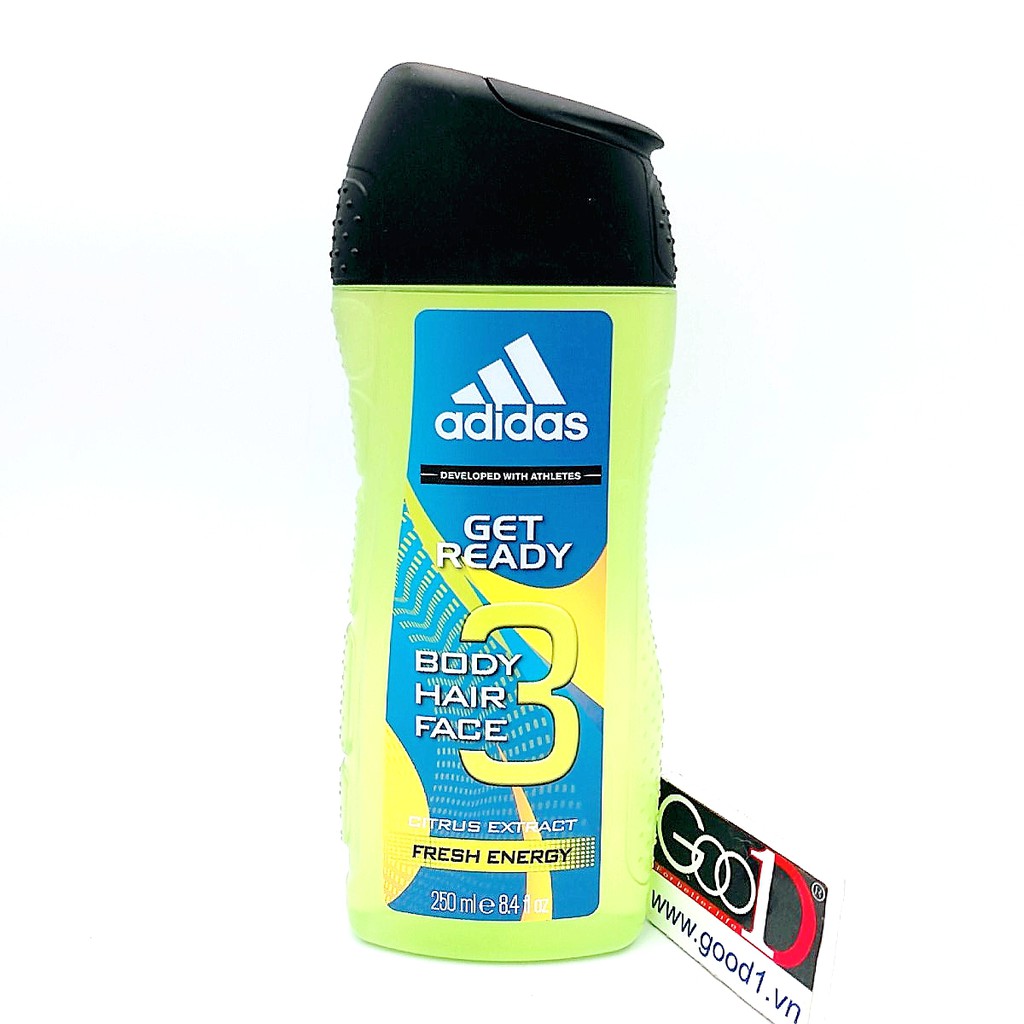 DẦU GỘI SỮA TẮM SỮA RỬA MẶT 3 IN 1 ADIDAS 400ML | BigBuy360 - bigbuy360.vn