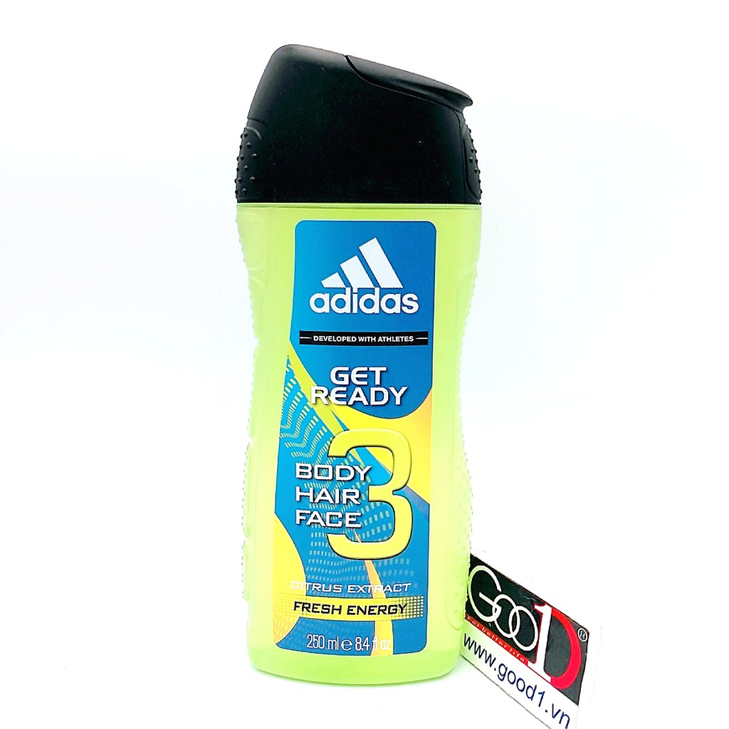 DẦU GỘI SỮA TẮM SỮA RỬA MẶT 3 IN 1 ADIDAS 400ML