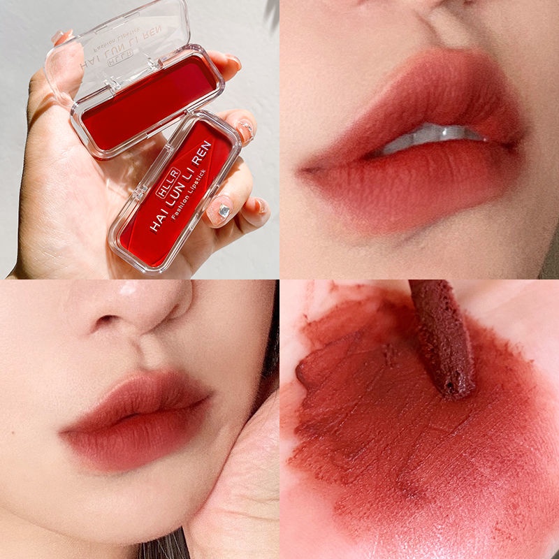 ✨✨Son kem lì HLLR chống thấm nước kèm cọ thoa tiện lợi