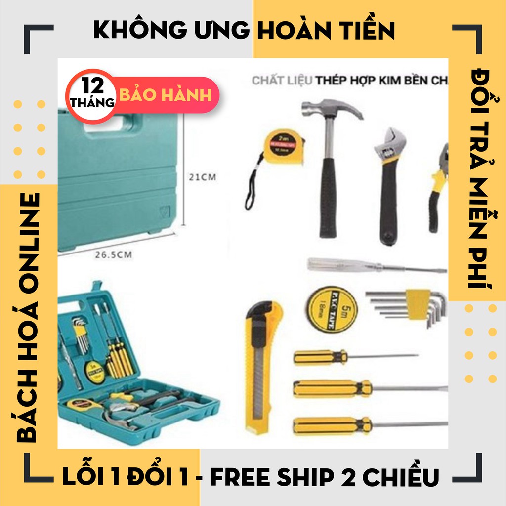 [Hàng Loại 1]  Bộ Dụng Cụ Sửa Chữa Đa Năng 16 Chi Tiết .