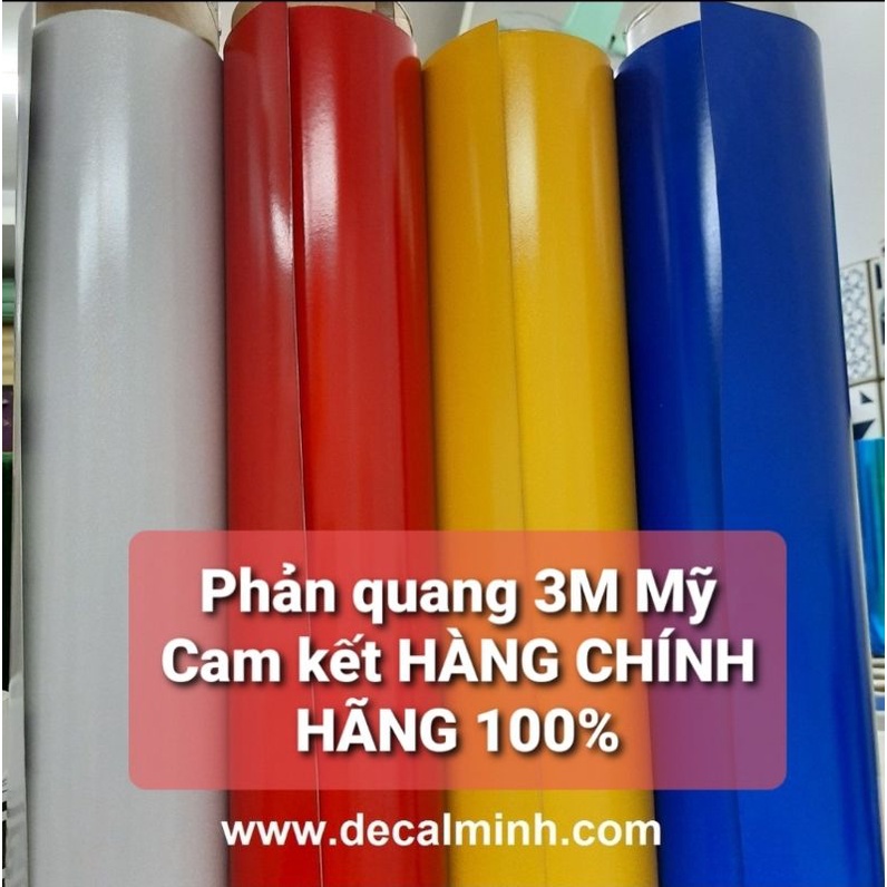 {CHÍNH HÃNG} Decal phản quang 3M thương hiệu Mỹ cao cấp dán xe, dán ô tô - Hàng nhập khẩu