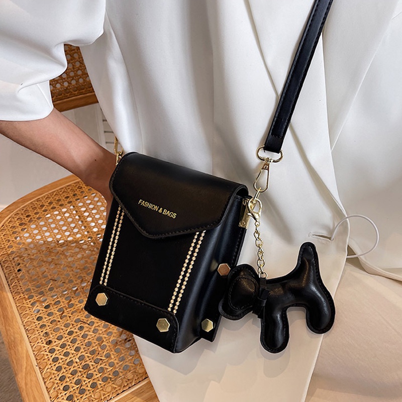 Túi Đeo Chéo Nhỏ Nhắn Màu Tương Phản Phong Cách Hàn Quốc Thời Trang Cho Nữ