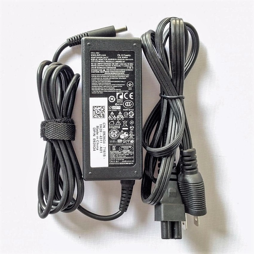 Adapter Sạc Laptop Dell 19.5V 3.34A Đầu Tròn Lớn Kim Giữa - GrabExpress Tp.HCM