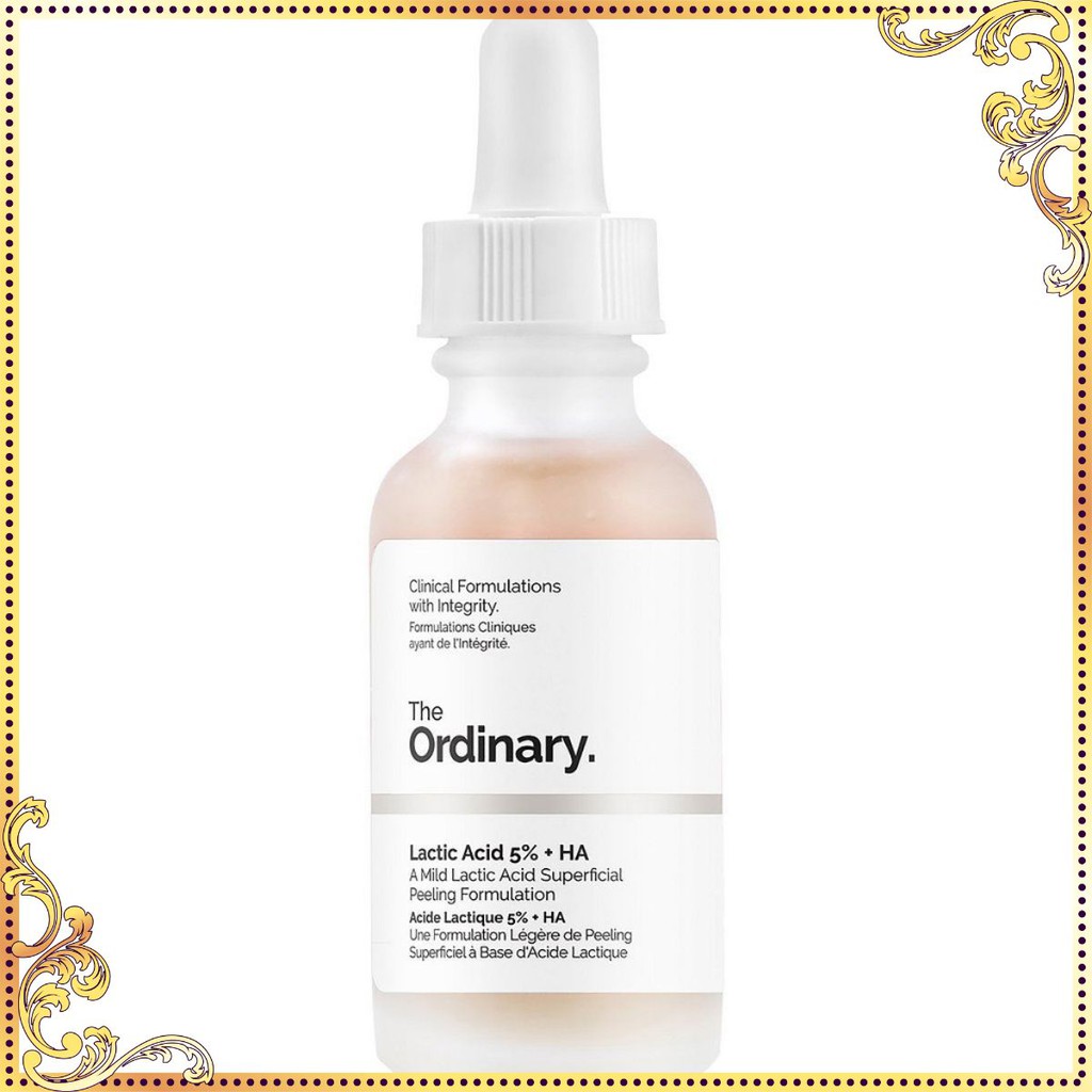 Serum The Ordinary Lactic Acid 10% + HA 30ml Giúp Sáng Da Giảm Thâm