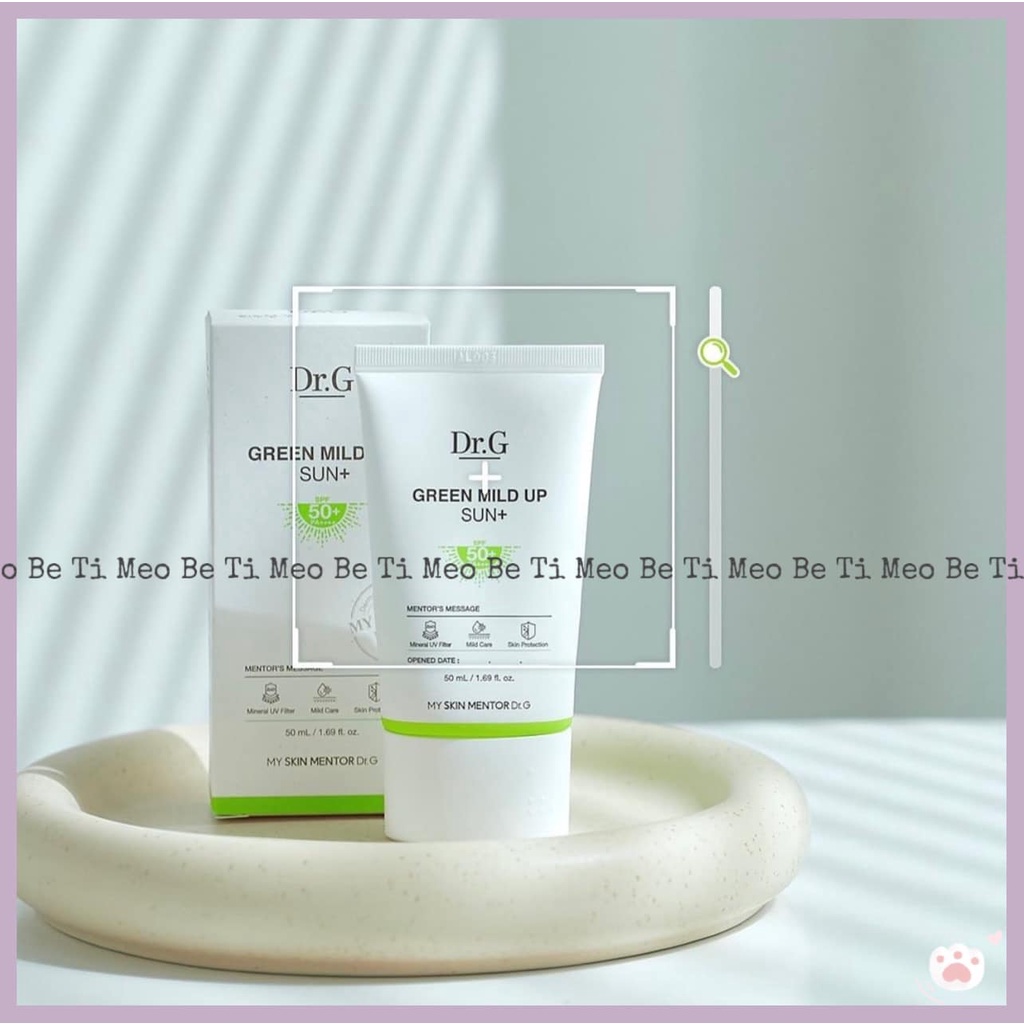 Kem chống nắng Dr.G Green Mild Up Sun SPF 50 Pa++++ và Kem Chống Nắng Làm Sáng Da DrG Brightening Up Sun SPF 50 Pa+++