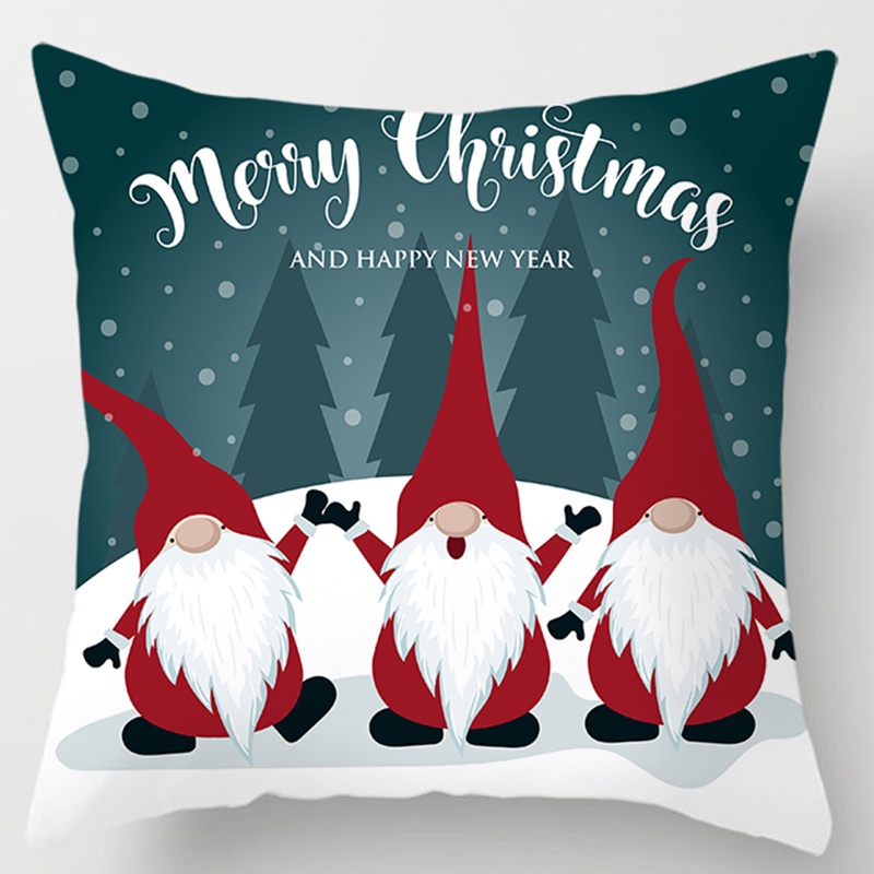 Christmas pattern pillow case sofa bed cushion cover home decoration
