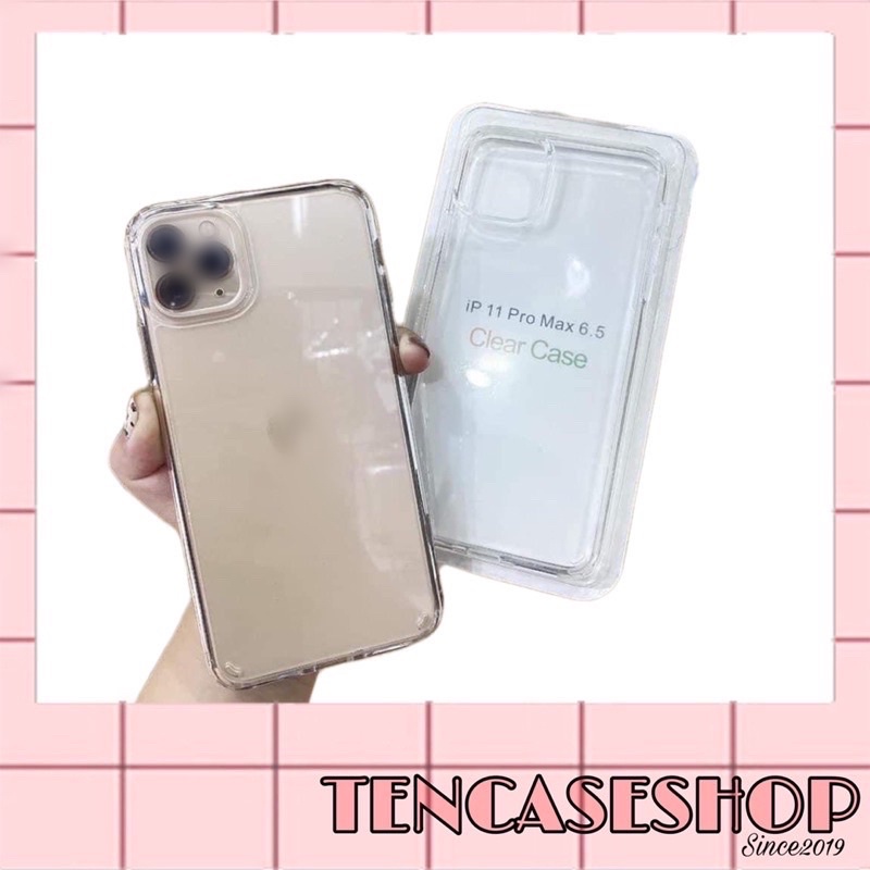 ỐP TRONG CHỐNG Ố VÀNG CLEAR CASE LOẠI CỰC DÀY FULL HỘP dành cho ip 7p/8p/x/xsm/11/11pm/12/12pm/13/13pm