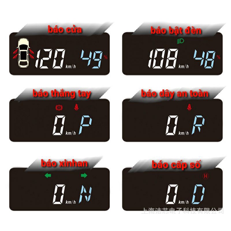 Hiển thị tốc độ trên kính lái HUD T1 cho Suzuki XL7 / Ertiga / Swift / Celerio / Ciaz