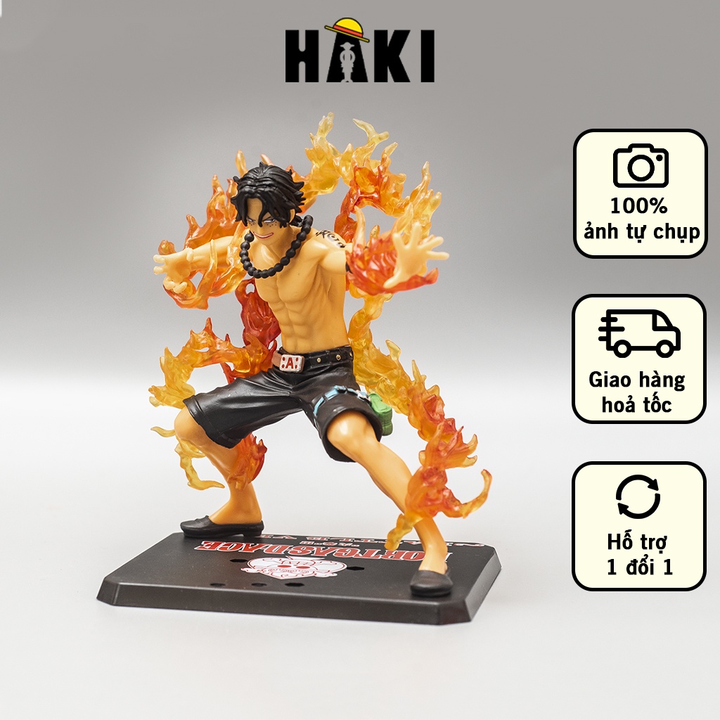 Mô hình One Piece nhân vật Ace phiên bản Battle Ver đồ chơi mô hình nhân vật One Piece để bàn trang trí Haki Shop