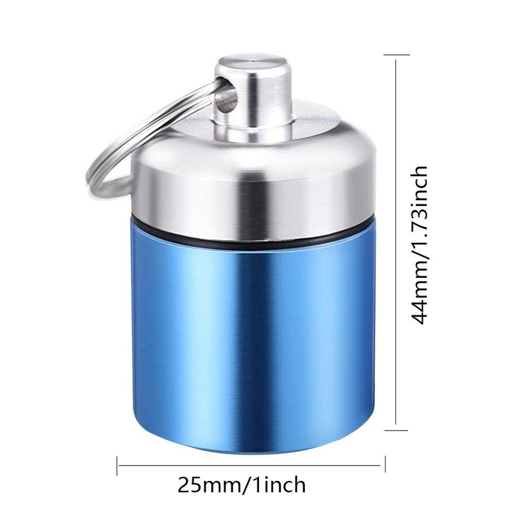 Hộp Đựng Thuốc Mini Bằng Kim Loại Mang Đi Du Lịch Tiện Lợi Ốp