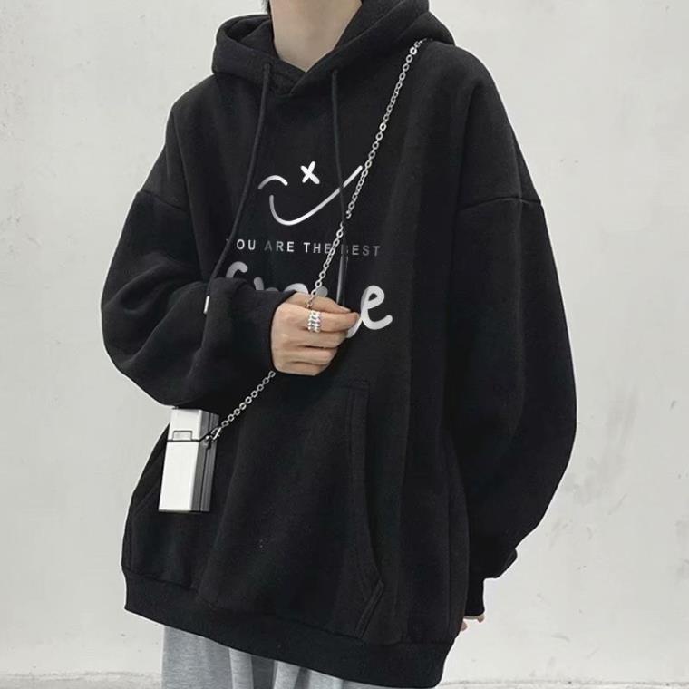 Áo Hoodie Nỉ Bông Dày Dặn Form Rộng Nam Nữ Unisex Smile