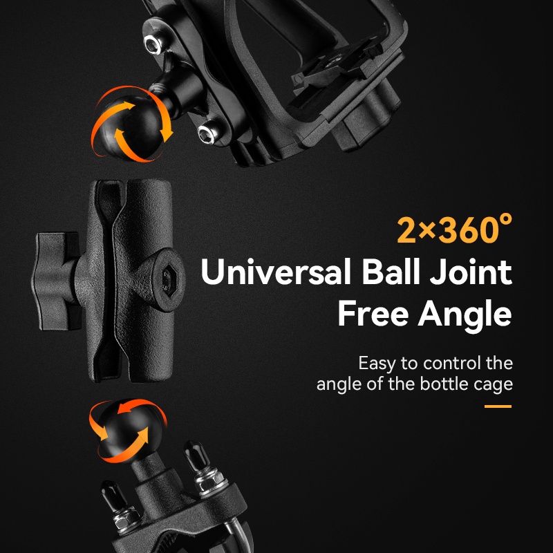 [Fulfilled by Shopee] Rockbros Giá Đỡ Bình Nước Xoay 360 Độ Cho Xe Đạp° Phụ Kiện Chuyên Dụng Dành Cho Xe Đạp