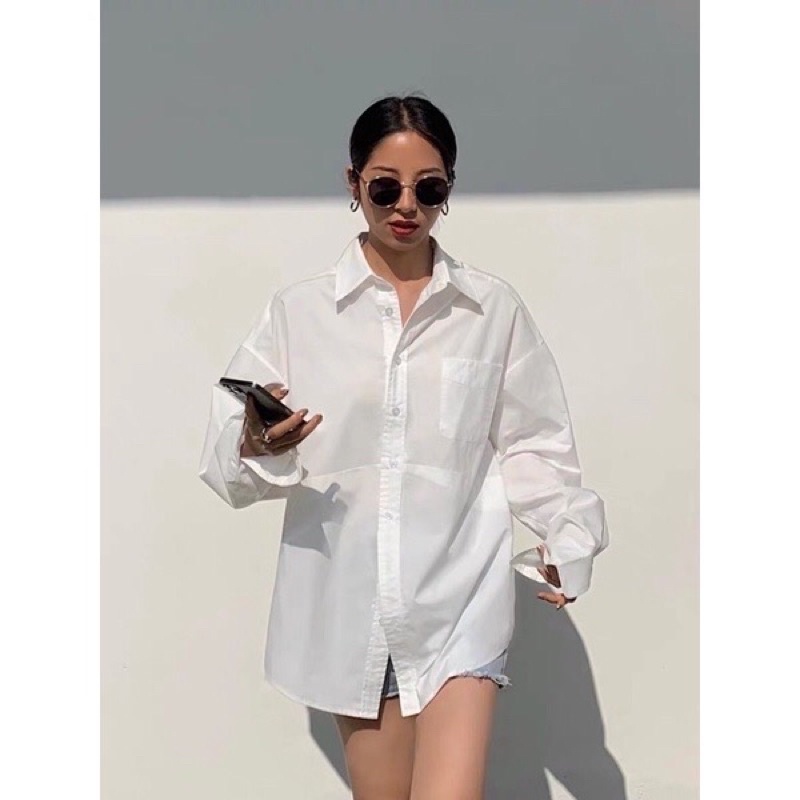 Áo Sơ Mi Trắng Oversize Sofm Wear