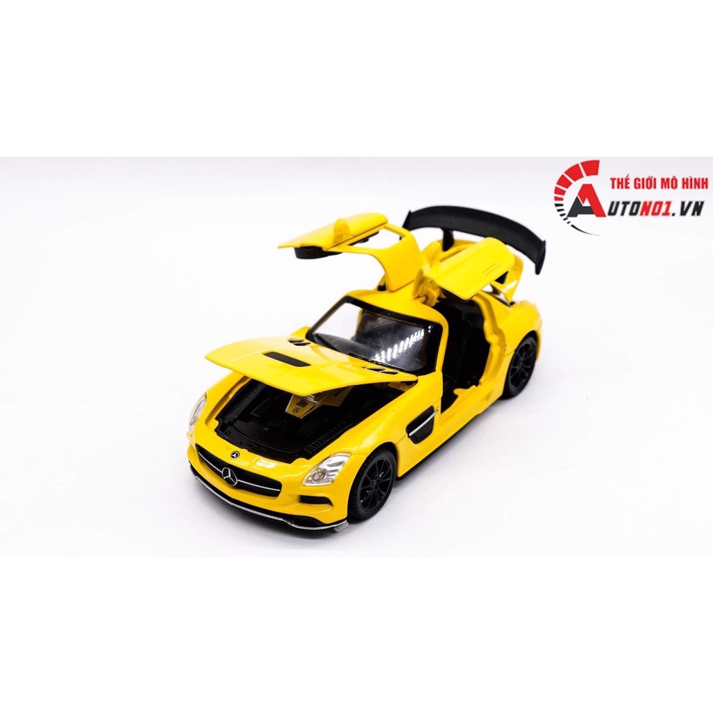 MÔ HÌNH XE MERCEDES SLS YELLOW 1:32 MINIAUTO 7835