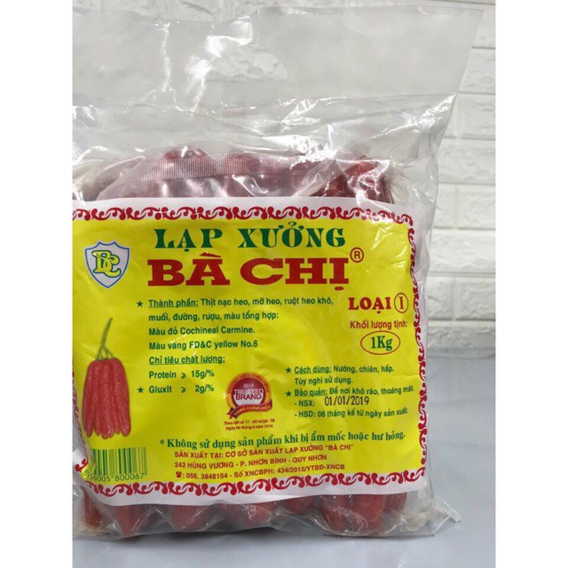 Lạp xưởng bà chị - chia lẻ 200 gram