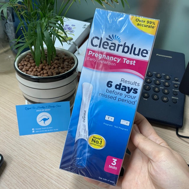 Que thử thai điện tử Clearblue