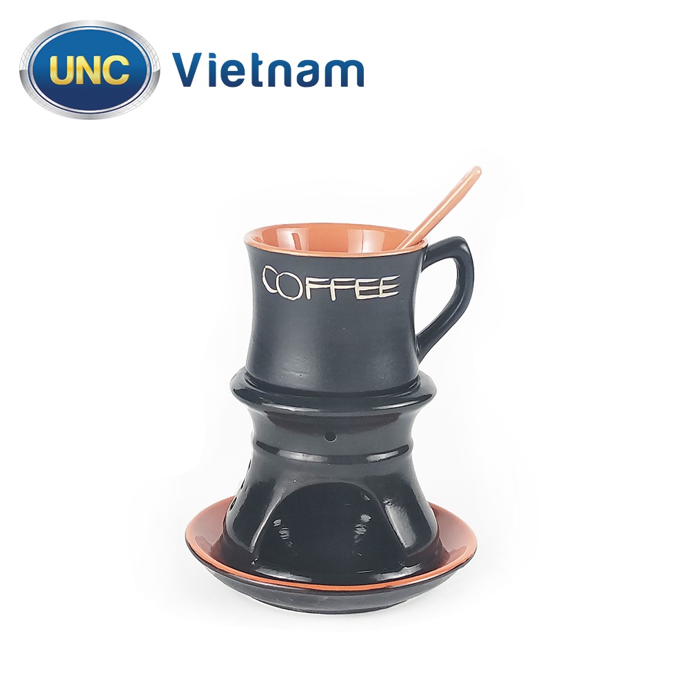 Bộ Cà Phê Nóng Cao UNC Việt Nam - Sử dụng chân đốt giữ nhiệt, nhiều màu sắc, đủ món, pha cafe sẽ ngon hơn