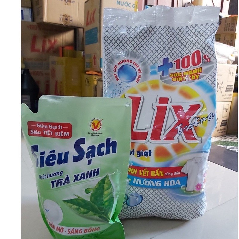 Bột giặt Lix Extra hương Hoa 5.5Kg