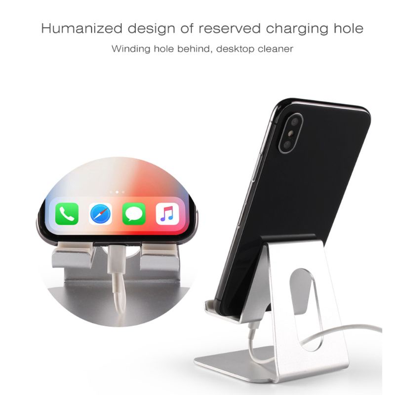 Giá Đỡ Điện Thoại / Máy Tính Bảng Bằng Nhôm Chống Biến Dạng Tiện Dụng