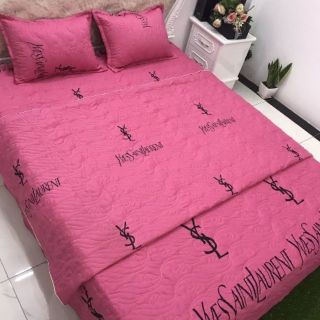 Trọn bộ chăn ga gối đũi phủ trần bông