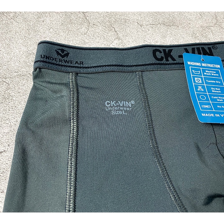 Quần lót nam boxer cao cấp thun lạnh co dãn 4 chiều thông hơi thấm hút, quần lót đùi nam lịch lãm lưng vừa (048)