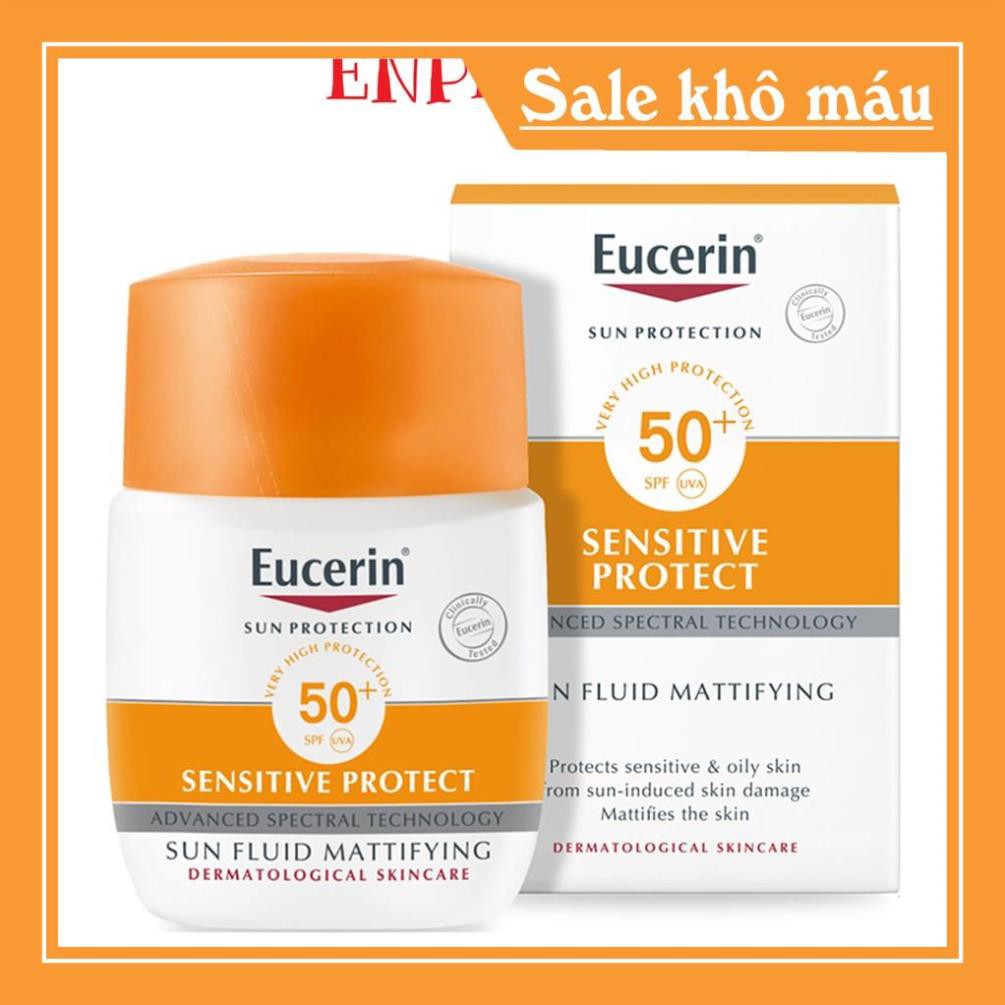 Kem chống nắng Eucerin Sun Fluid Sensitive Protect SPF 50+