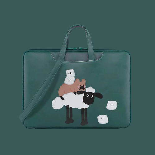 Túi đựng laptop 13.3/14.1/15.6 inch chống thấm nước chống sốc họa tiết hoạt hình cho nữ