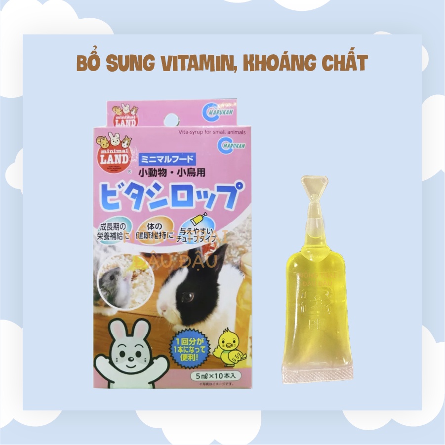 Siro Bổ Sung Vitamin, Khoáng Chất, Chất Xơ Nhật Bản Marukan Cho Thỏ, Bọ Ú, Chinchilla, Hamster
